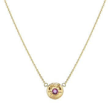 Dana Bronfman Pink Tourmaline Donut Necklace