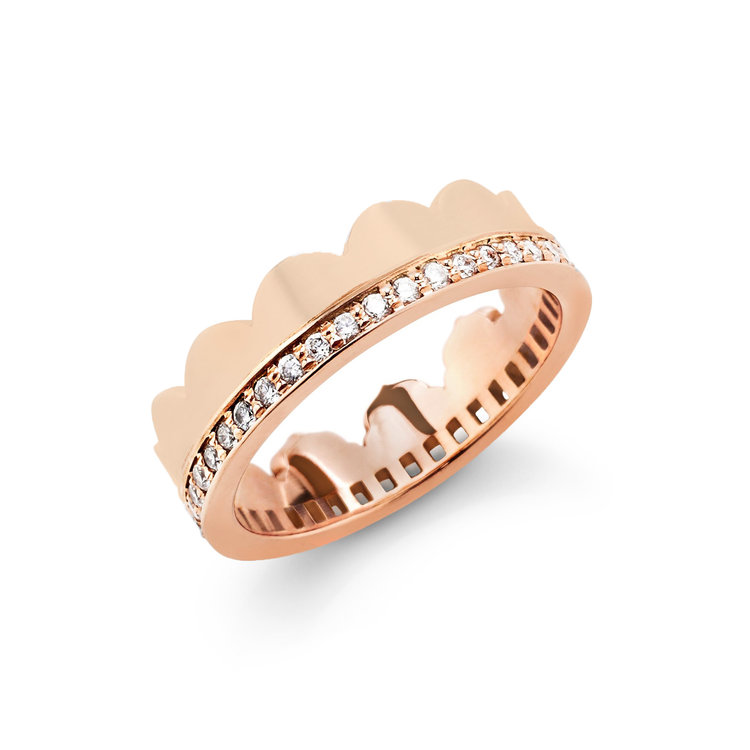 Dana Bronfman Rose Gold Agra Eternity Band