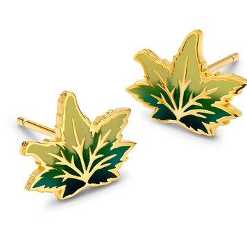 Buddha Mama Enamel Happy Guy Stud Earrings