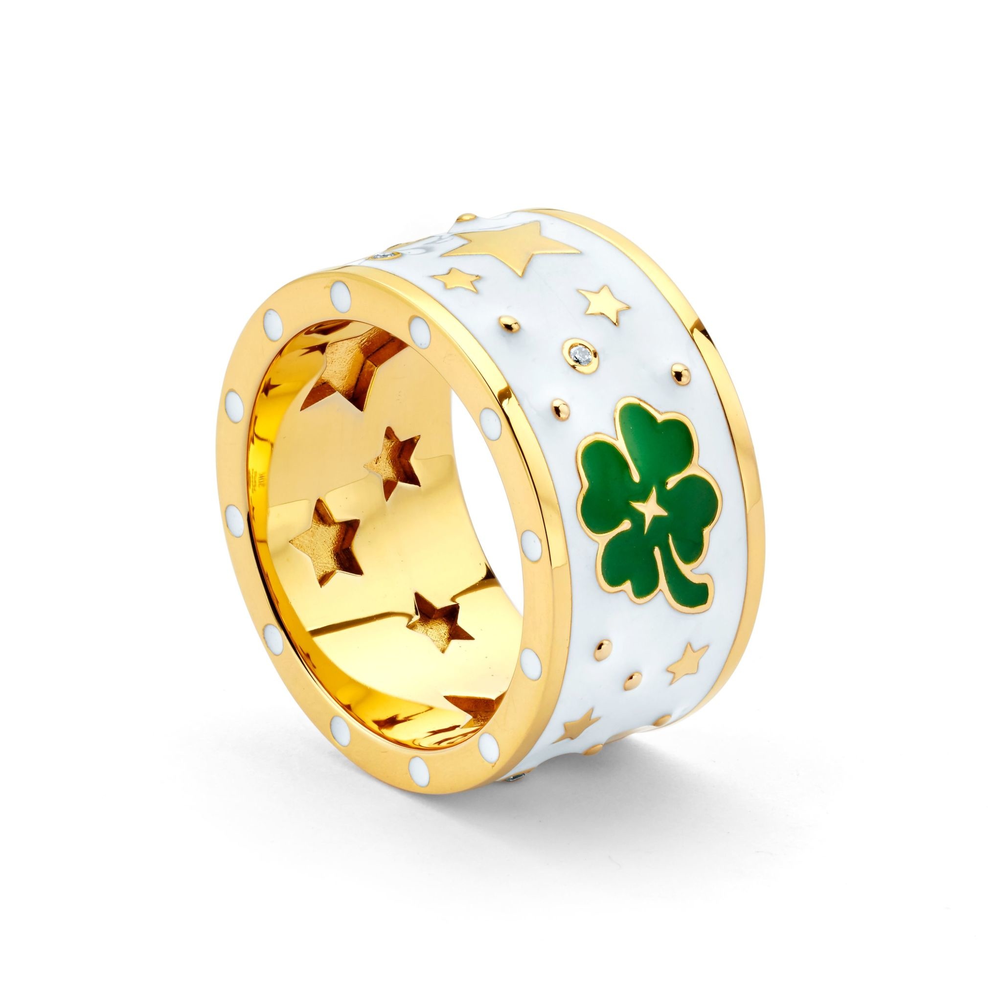 Heart Link Ring with Enamel – Heritage Jewelry New York