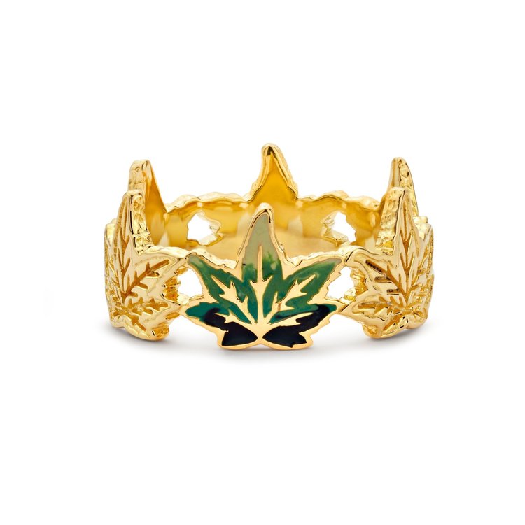 Buddha Mama Weed Leaf Band