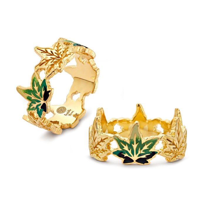 Buddha Mama Weed Leaf Band