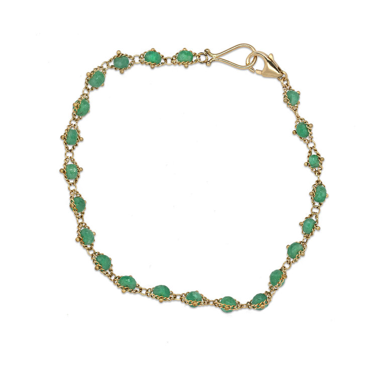 Amali Emerald Full Textile Bracelet