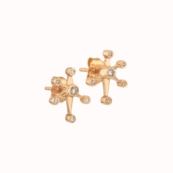 Celine d'Aoust Diamond Constellation Earrings Pair