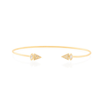 Celine d'Aoust Pyramid Diamond Bangle Bracelet