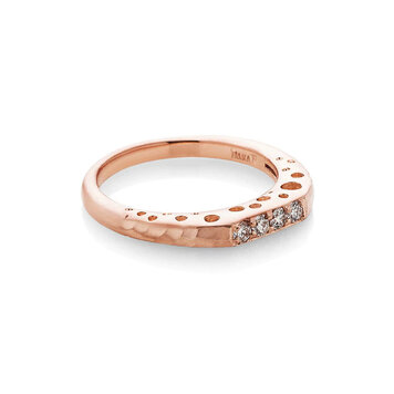 Dana Bronfman Oculus Rose Gold Bar Stack Ring
