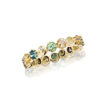 Dana Bronfman Earth Colors and Coin Eternity Band