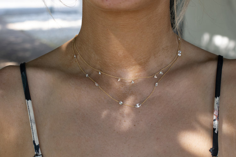 TAP Free Set Trillion Diamond Necklace