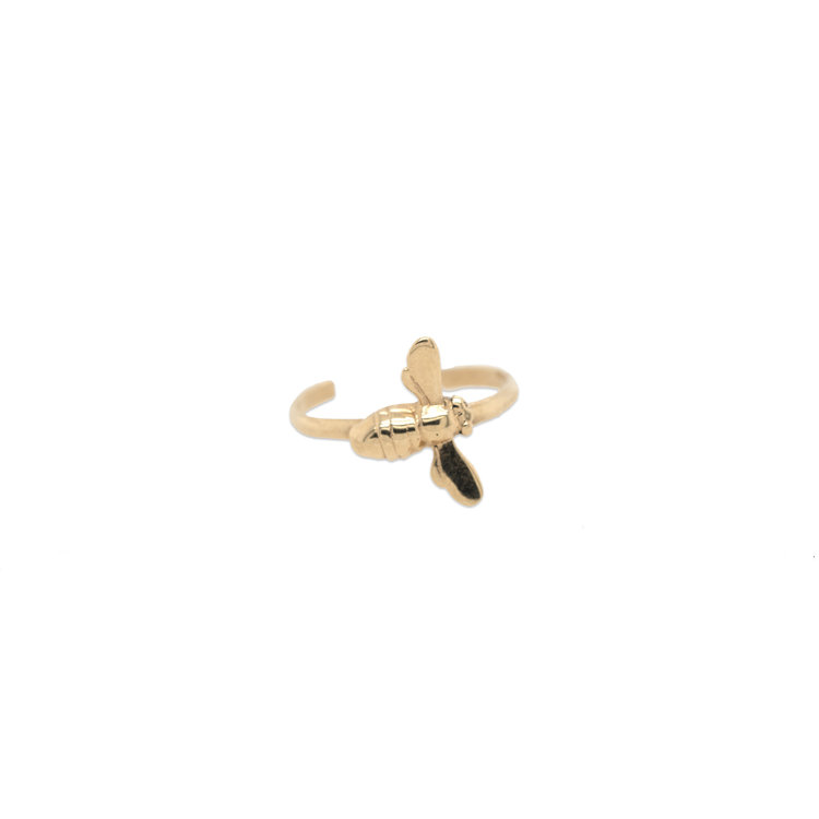 CFJ Bees Midi Ring Tiny Bee Gold