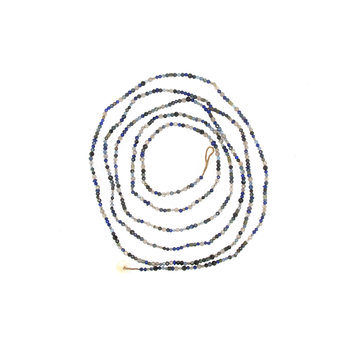 Lena Skadegard 52" Multi Blue Stone Long Strand Necklace