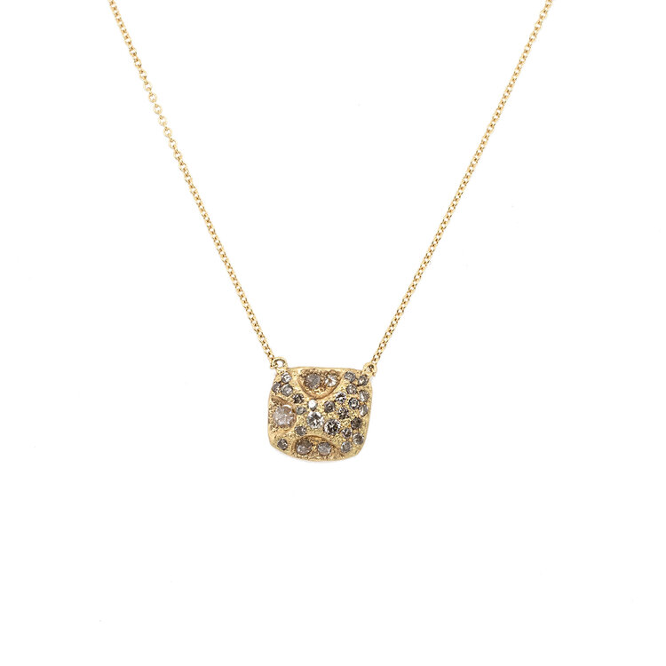 TAP Square Cluster Diamond Pendant