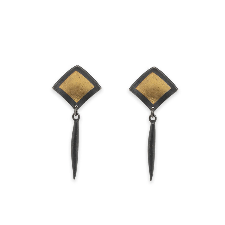 CFJ Fusion Small Marquis Quill Stud Earrings