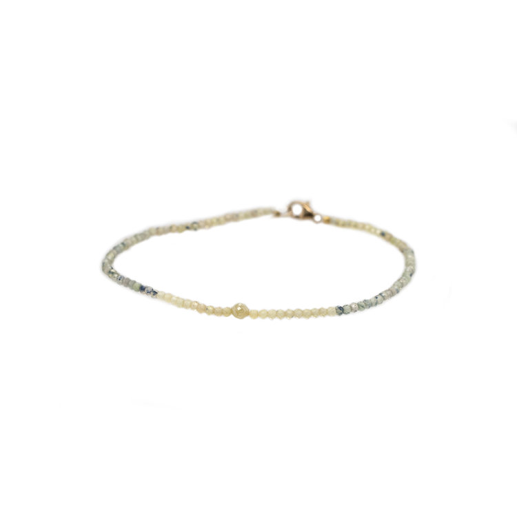 Margaret Solow Sapphire and Diamond Beaded Bracelet