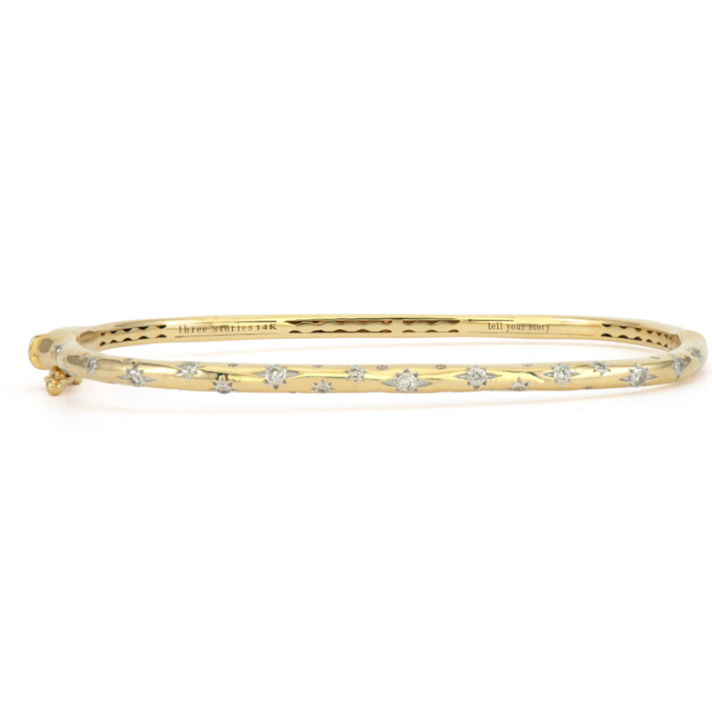 Classic Bezel Set Turquoise/Diamond Bangle Bracelet Classic Bezel Set Turquoise/Diamond Bangle Bracelet