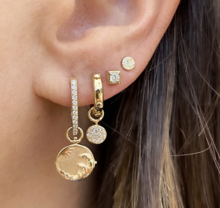 Three Stories Sea Goddess Diamond Top Switch Single Charm