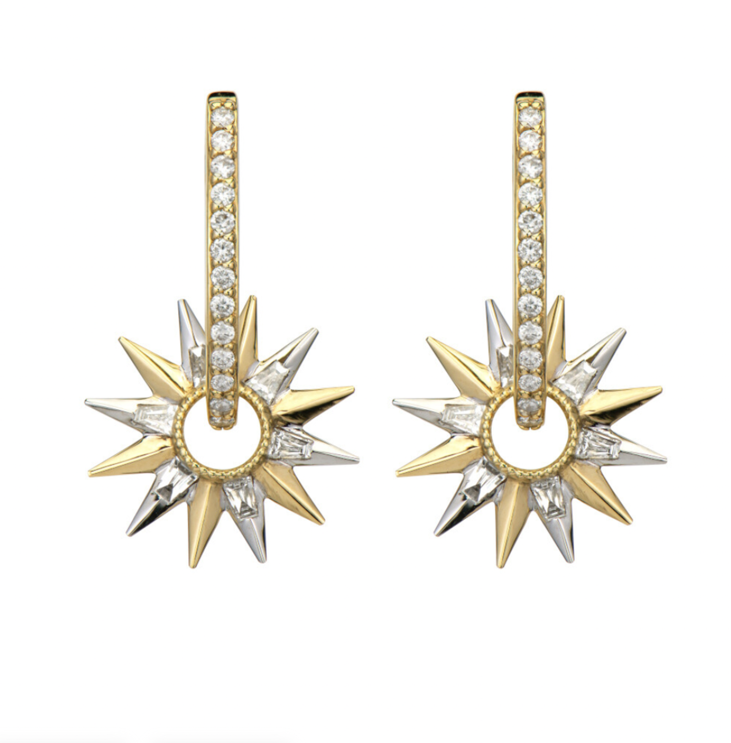 Star Burst Gemstone Earrings Star Burst Gemstone Earrings