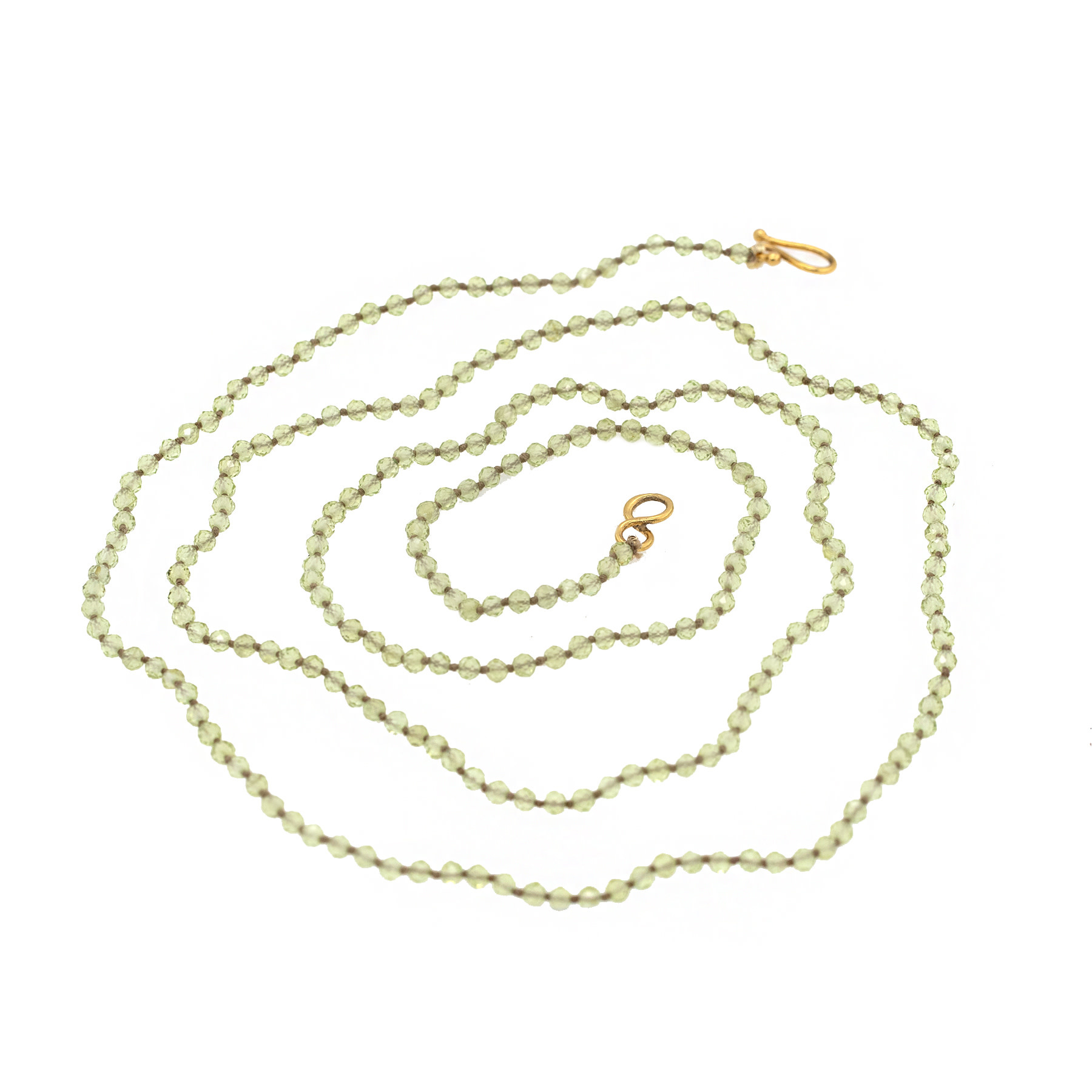 9 Carat White Gold Peridot Pendant Necklace - Jordans Jewellers