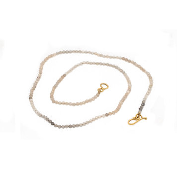 Lena Skadegard Neutral Sapphire Beaded Necklace