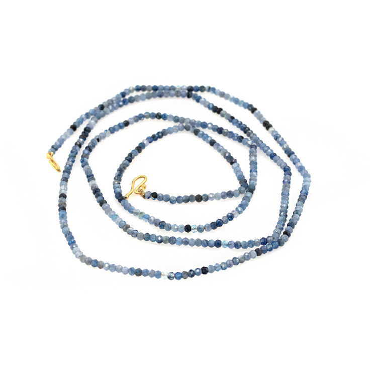 Lena Skadegard Unknotted Kyanite Beaded Necklace