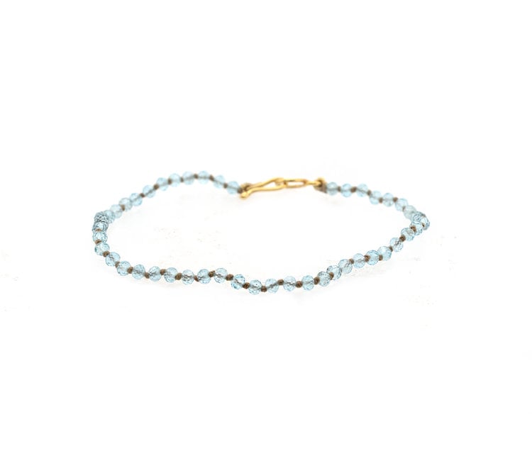 Lena Skadegard Apatite Knotted Beaded Bracelet