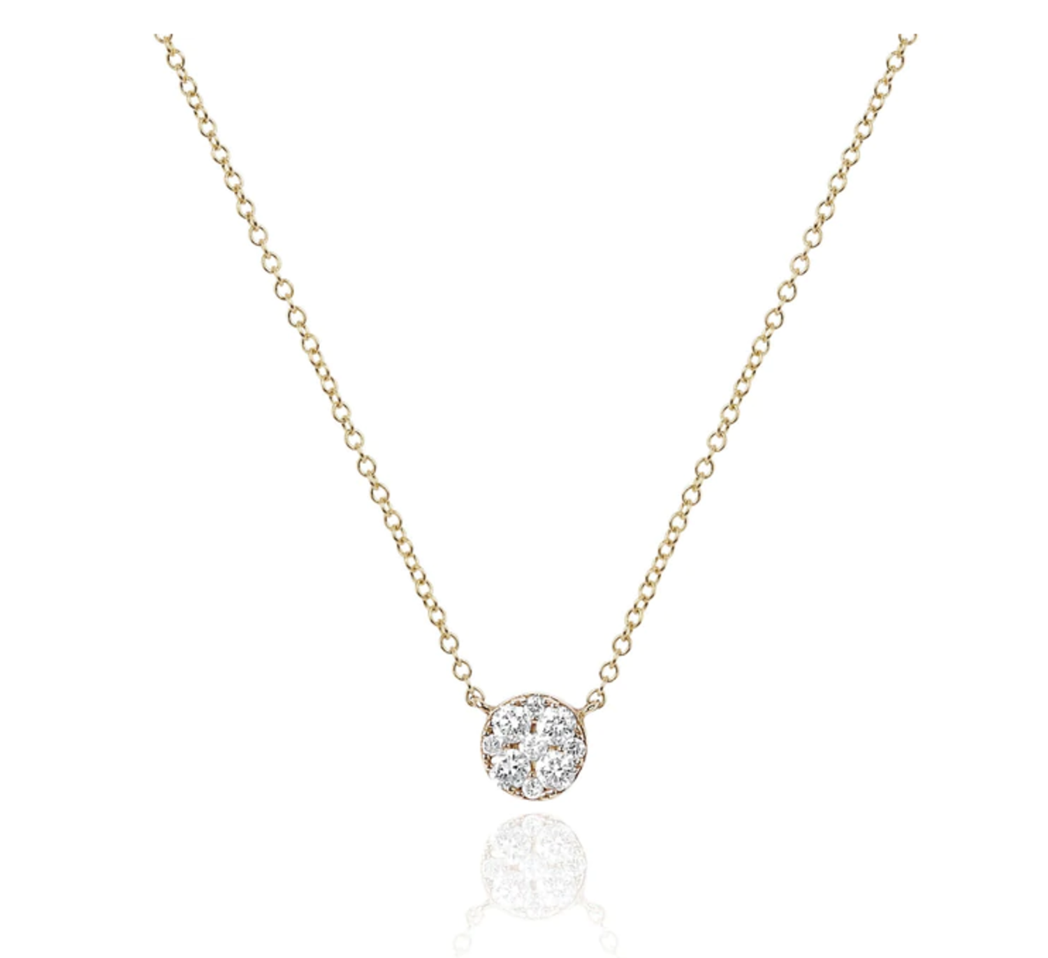 Full Cut Diamond and 14K Yellow Gold 