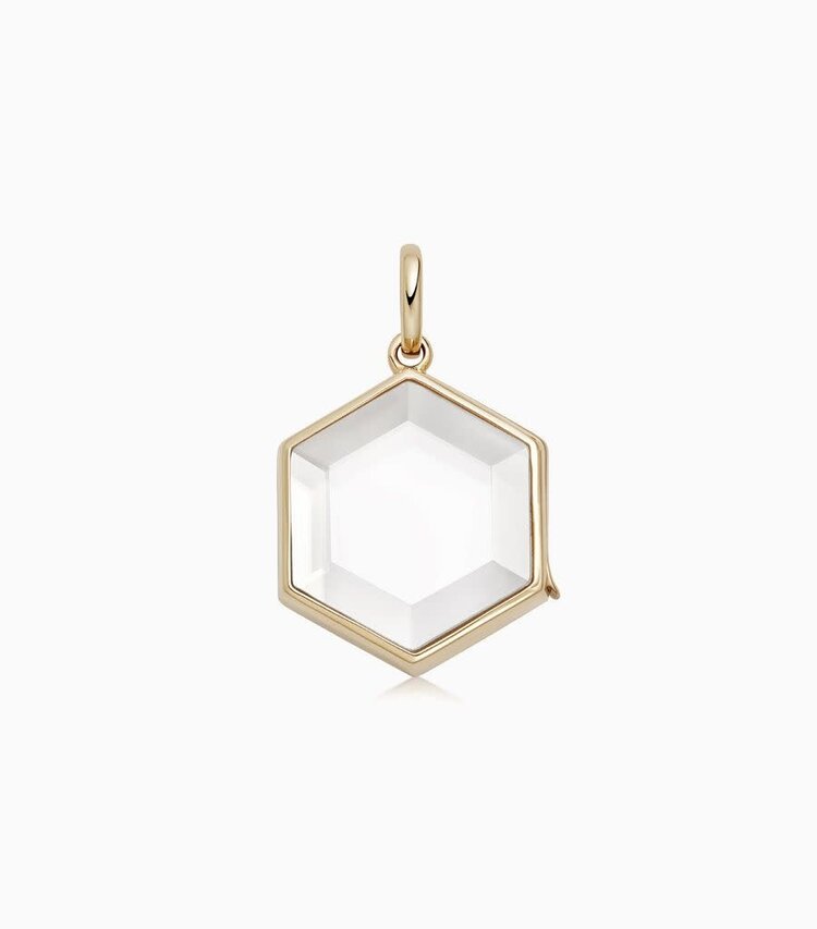Loquet 14k Hexagonal Locket
