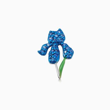 Loquet Iris White Gold and Blue Sapphire Charm