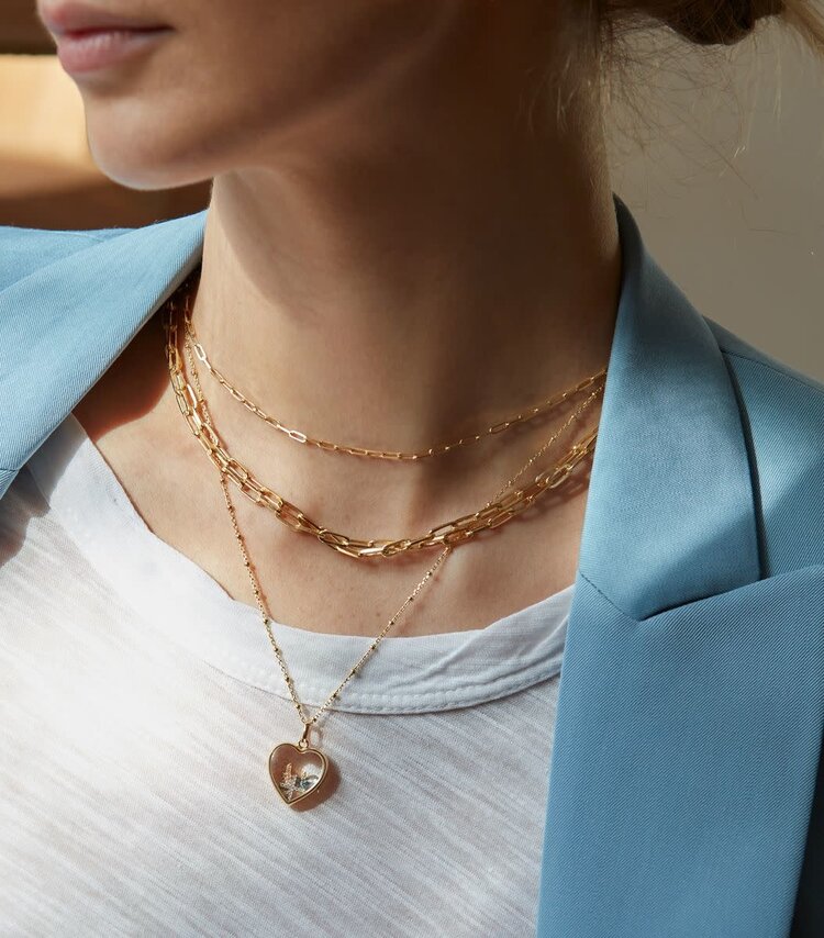 Loquet 14k Gold Medium Heart Locket