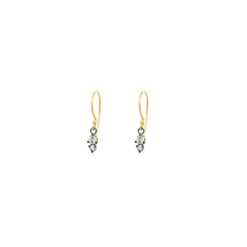 TAP Darkened Prong Set Diamond Earrings