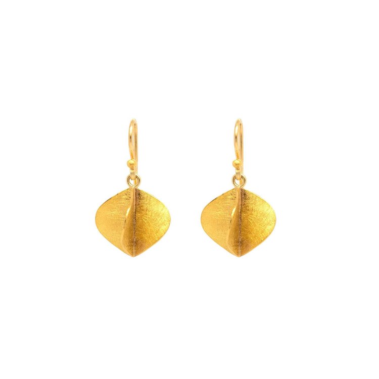Petra Class Tiny Gold Propeller Earrings