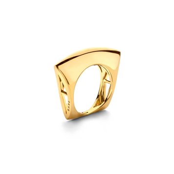 Dries Criel Yellow Gold Lotus Ring