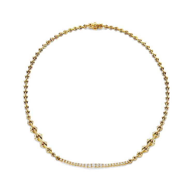 Dries Criel White Diamond Bond Flow Necklace