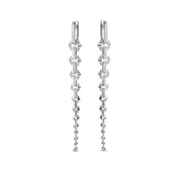Dries Criel White Gold Flow Earrings