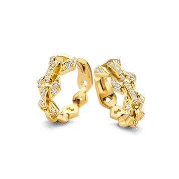 Dries Criel Yellow Gold Flow Large Hoop Earrings
