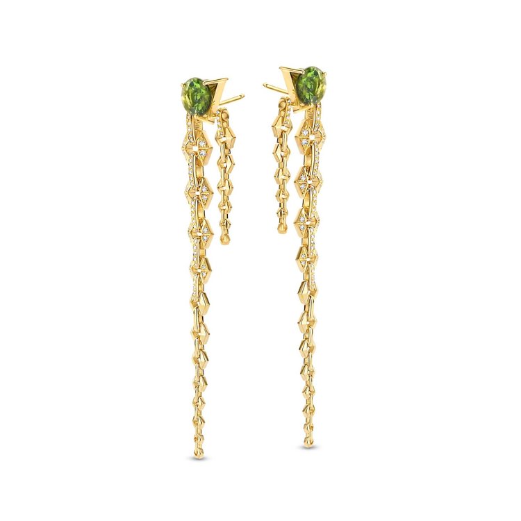 Dries Criel Tsavorite Flow Bond Earrings