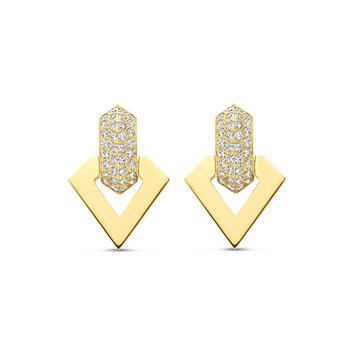 Dries Criel Brute Pendant Diamond Earrings