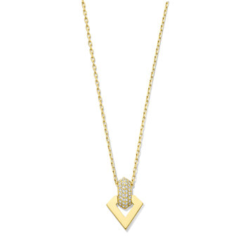 Dries Criel White Diamond Brute Pendant Necklace