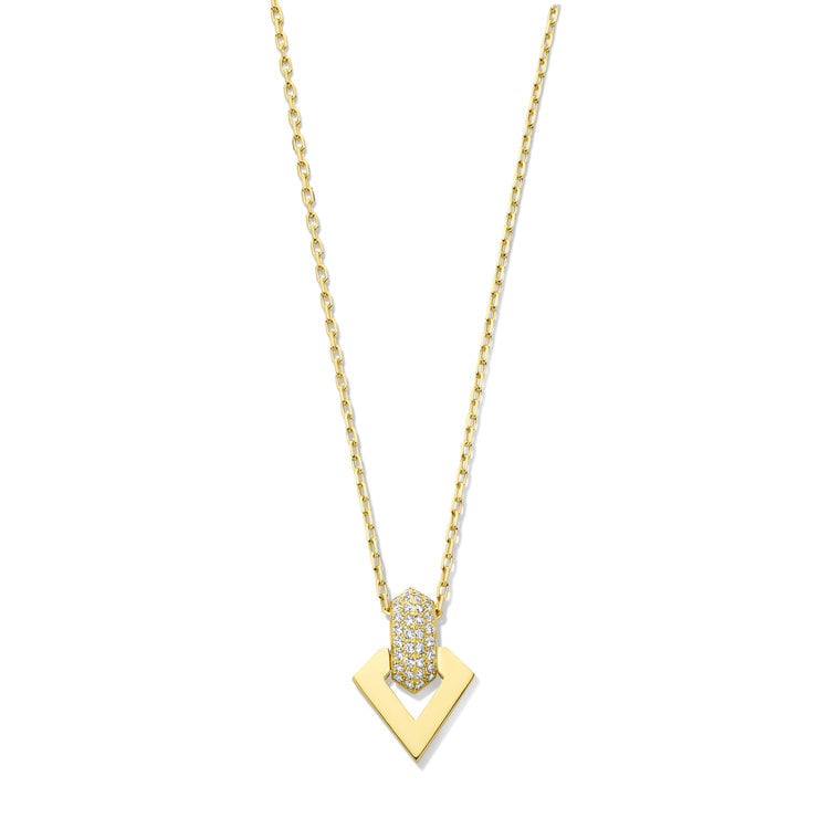 Dries Criel White Diamond Brute Pendant Necklace