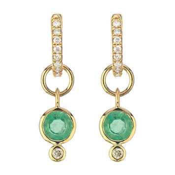 Three Stories Classic Tiny Emerald Earring Charm