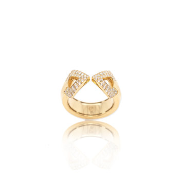 Dries Criel White Diamond Brute Ring