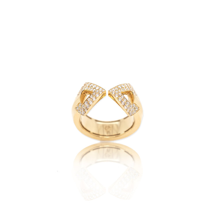 Dries Criel White Diamond Brute Ring