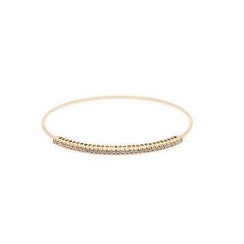 Gemma Couture Yellow Gold Expandable Diamond Bracelet