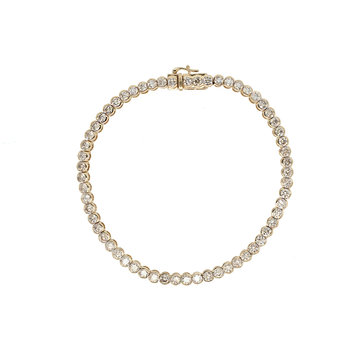 Gemma Couture Round Bezel Tennis Bracelet