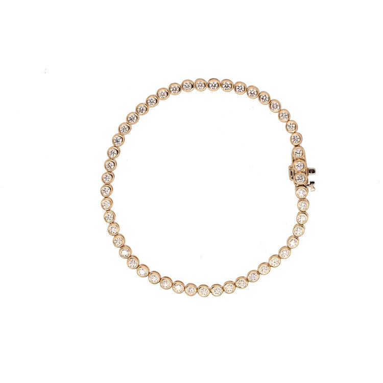 Gemma Couture Bezel Set Diamond Tennis Bracelet