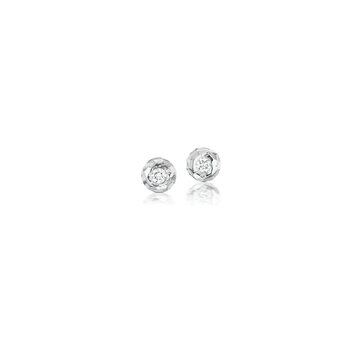 Dana Bronfman Diamond Hammered Donut Stud Earrings