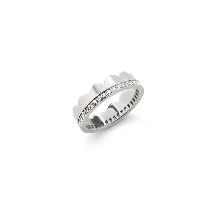 Dana Bronfman Half Moon Eternity Band Ring