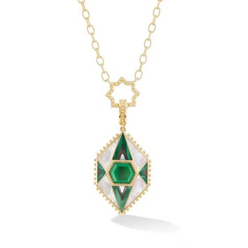 Orly Marcel Marrakesh Pendant Necklace with Green Quartz