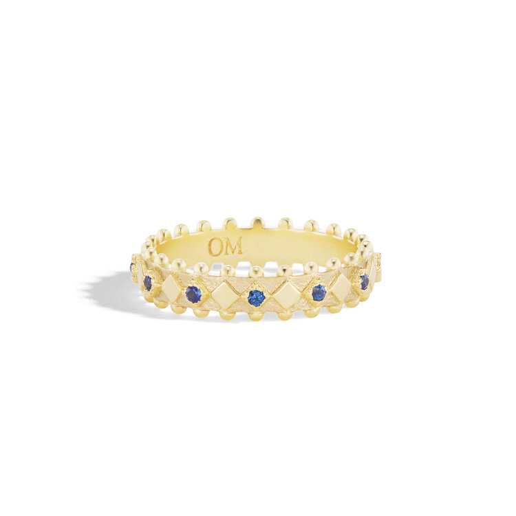 Orly Marcel Ajna Stacking Ring with Blue Sapphire