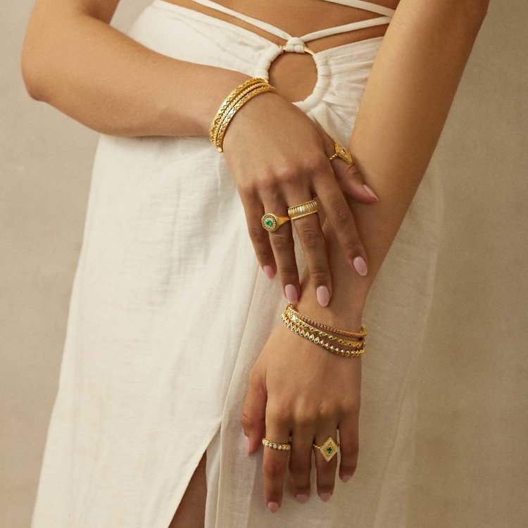 Orly Marcel Diamond Ajna Bangle Bracelet