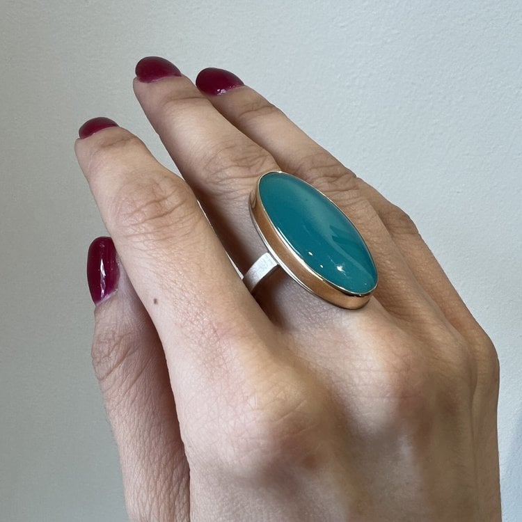 Jamie Joseph Oval Victoria Gemstone Ring